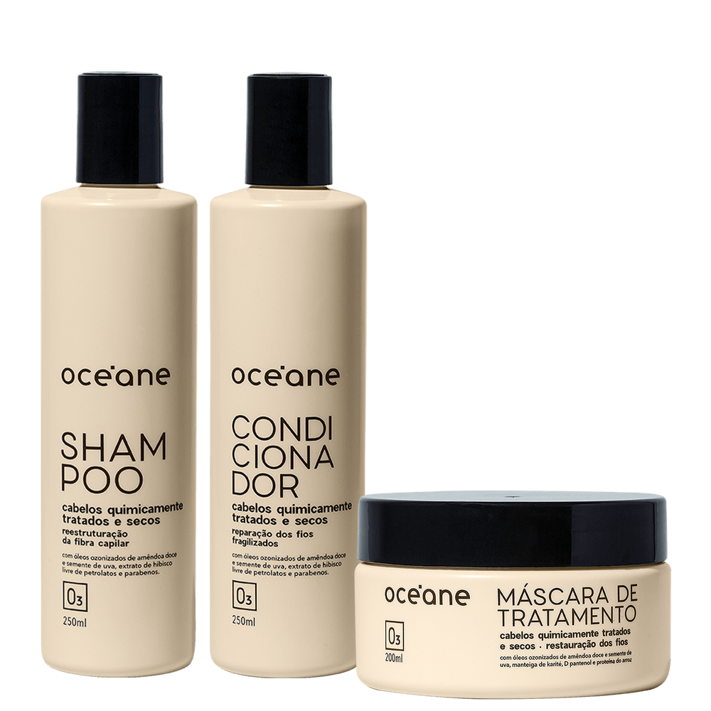 Kit Océane Cabelos Quimicamente Tratados Trio (3 Produtos)