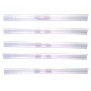 Porta Etiqueta Bandeja Gondola LX 92 Cm Transparente Kit C25