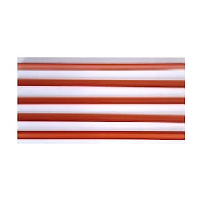 Porta Etiqueta Bandeja Gondola LX 92 Cm Laranja Kit Com 50