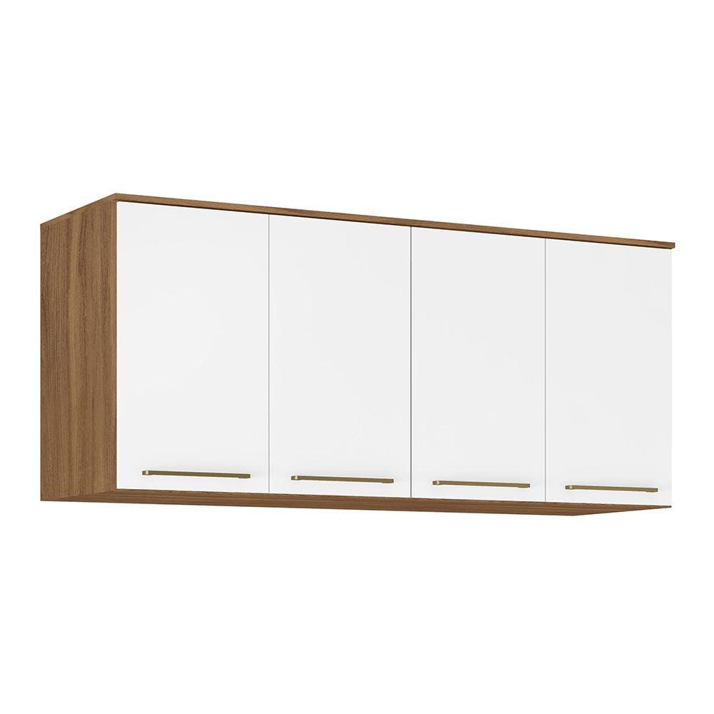 Armário Ponte Modulada Casal Módulo 7119 04 Portas Irlanda Amendola Branco Demóbile