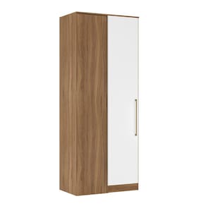 Guarda Roupa Modulado Canto Módulo 7115 01 Porta Irlanda Amendola Branco Demóbile