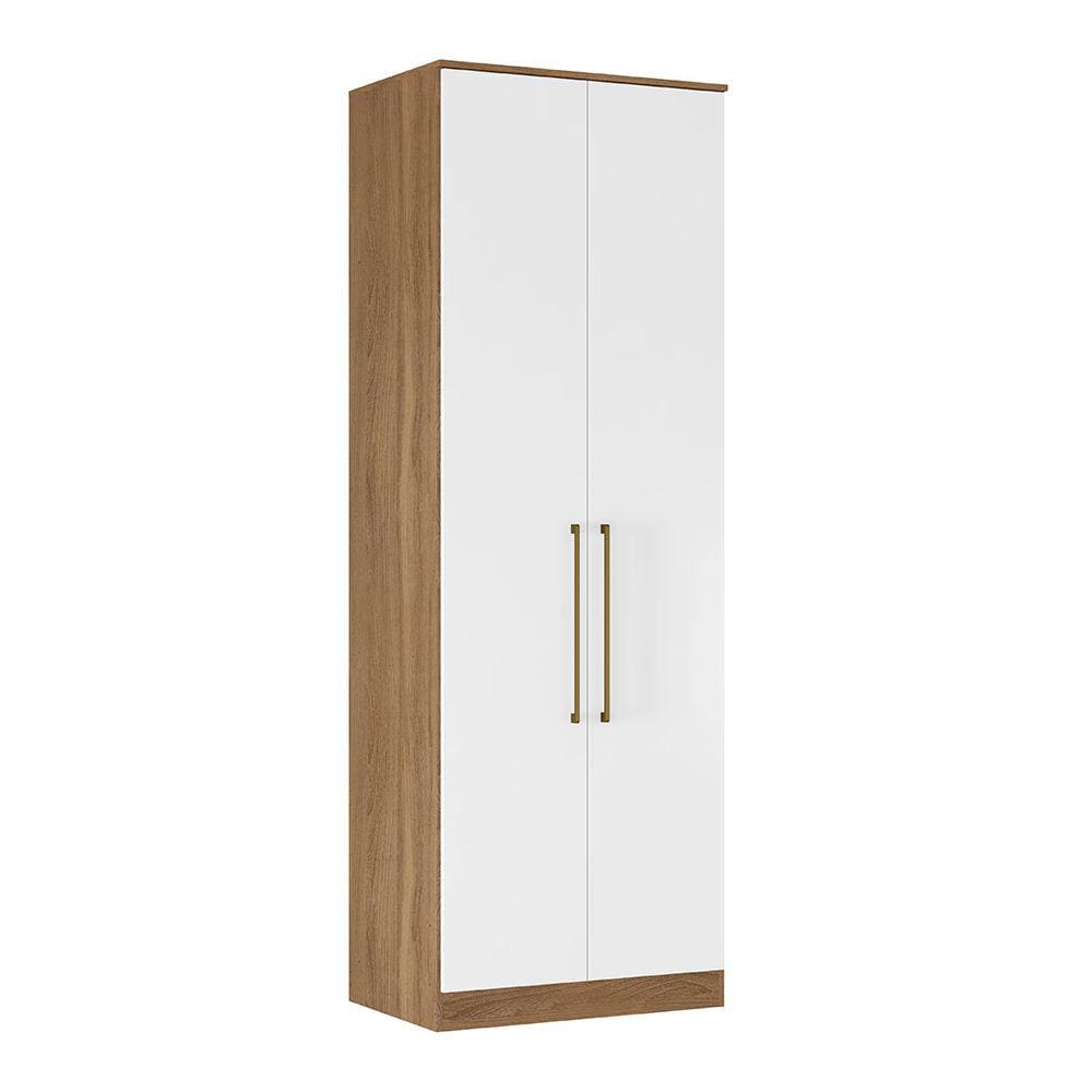 Guarda Roupa Modulado Módulo 7114 02 Portas 03 Gavetas Irlanda Amendola Branco Demóbile