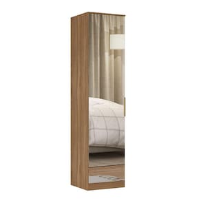 Guarda Roupa Modulado Módulo 7123 01 Porta c/Espelho Irlanda Amendola Branco Demóbile