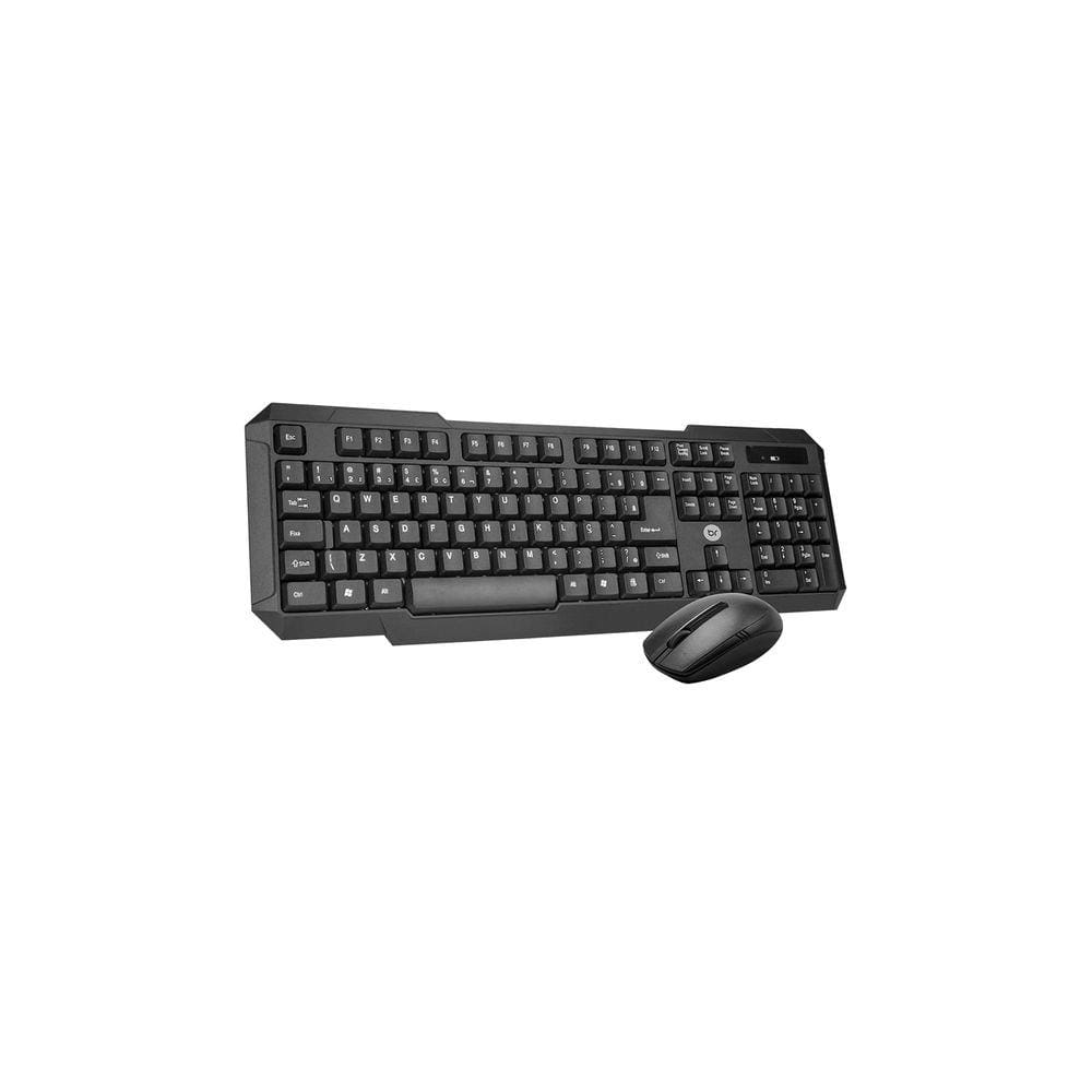 Kit Teclado e Mouse Bright 0055 Sem Fio Slim Preto