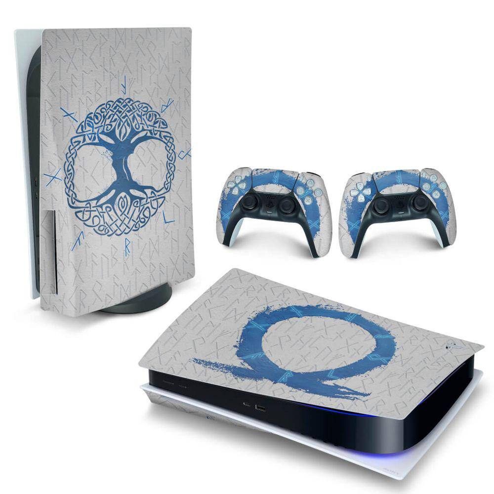 Skin Ps5 God Of War Ragnarok Adesivo Versão Disco ou Digital