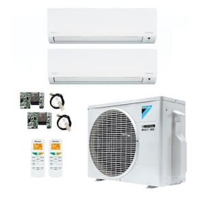 Ar-Condicionado Multi Split Inverter R-32 Daikin 18.000 BTUs (1x Evap HW 9.000 + 1x Evap HW 12.000) Quente/Frio 220V + Módulo Wi-Fi