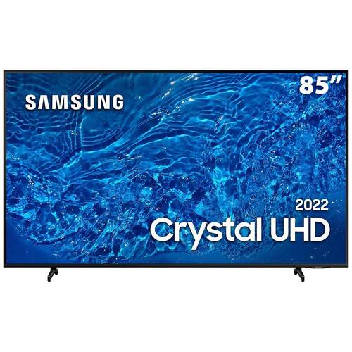 Smart TV 85" Crystal UHD 4K Samsung 85BU8000, Painel Dynamic Crystal Color, Design slim, Tela sem limites, Alexa built in, Controle Remoto Único Menor preço em Smart TV 85" Crystal UHD 4K Samsung 85BU8000, Painel Dynamic Crystal Color, Design slim, Tela sem limites, Alexa built in, Controle Remoto Único
