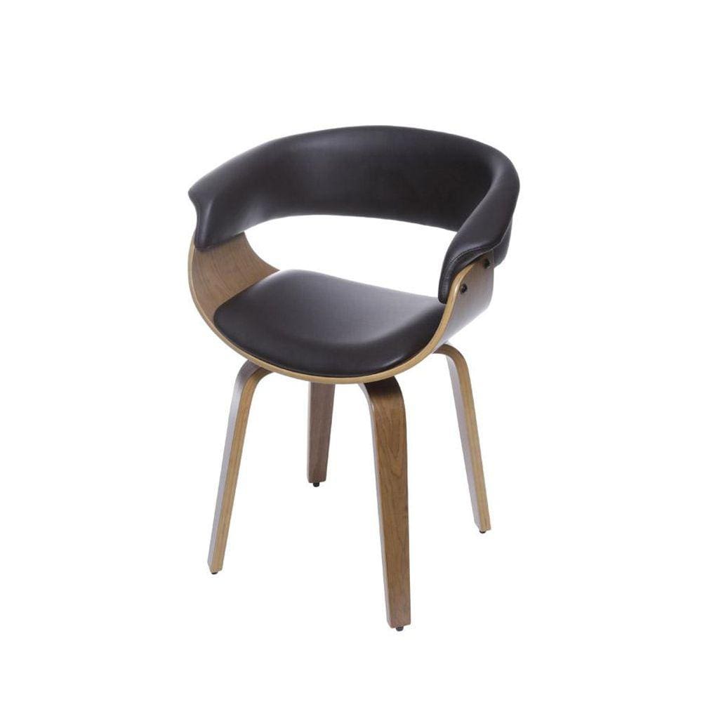 Cadeira Elba Madeirada Revest Café