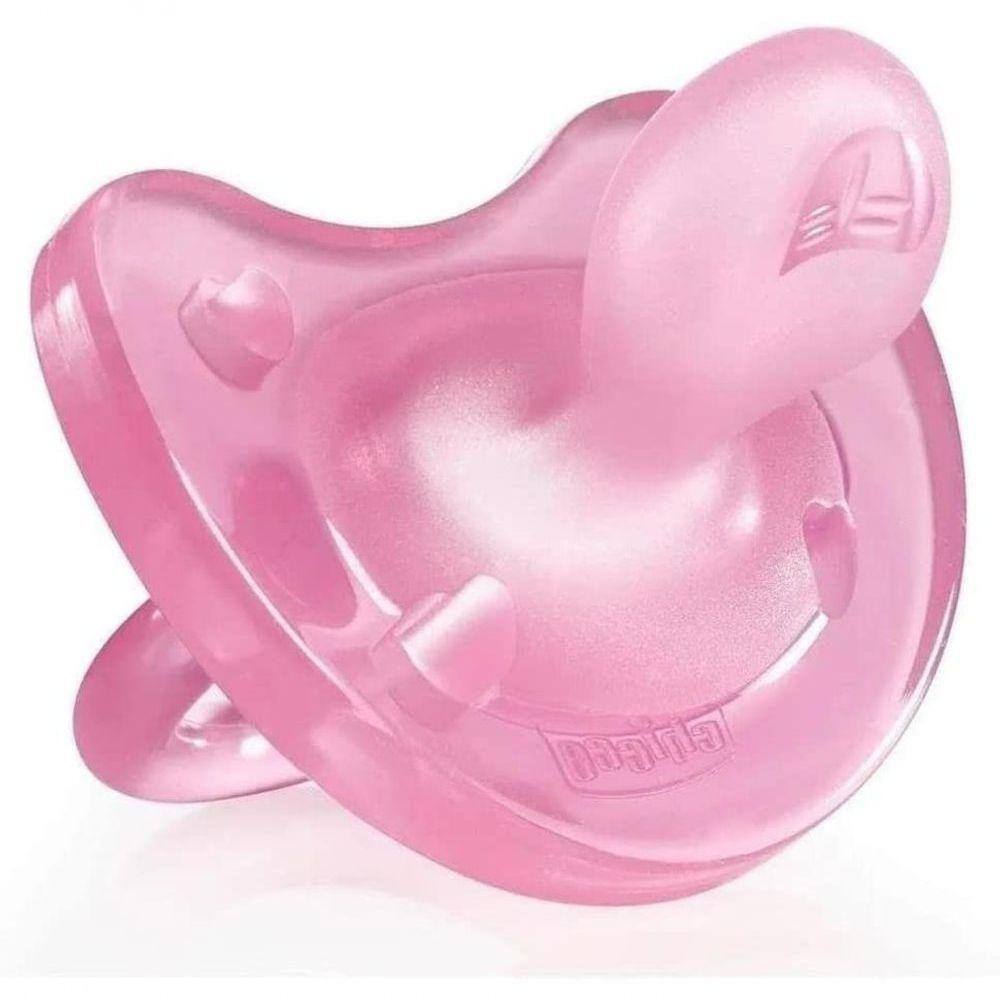 Chupeta Soft Light Pink 6-16 Chicco Rosa