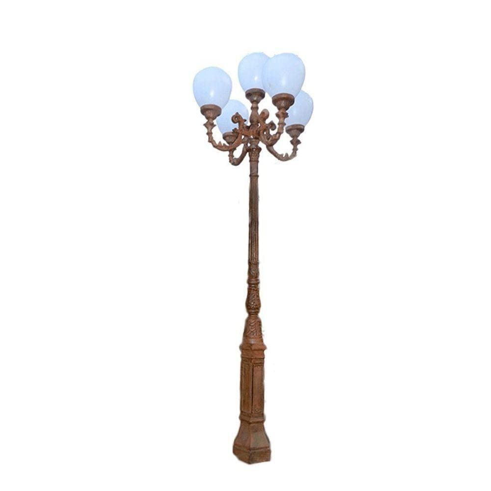 Poste Paris 5 Luz Iluminação Praça Fazenda Ferro Fundido