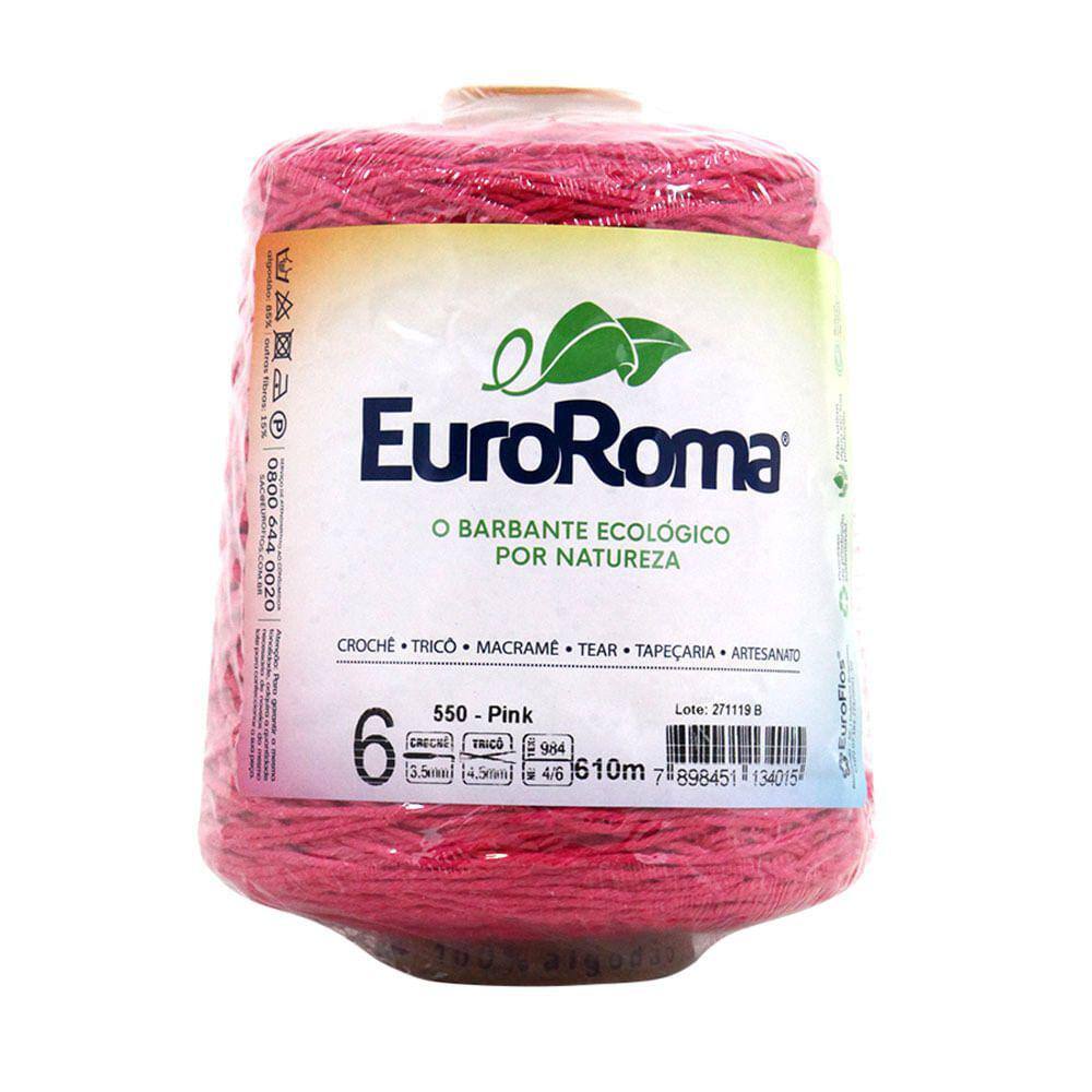 Barbante EuroRoma Nº6 4/6 600G 610m Pink