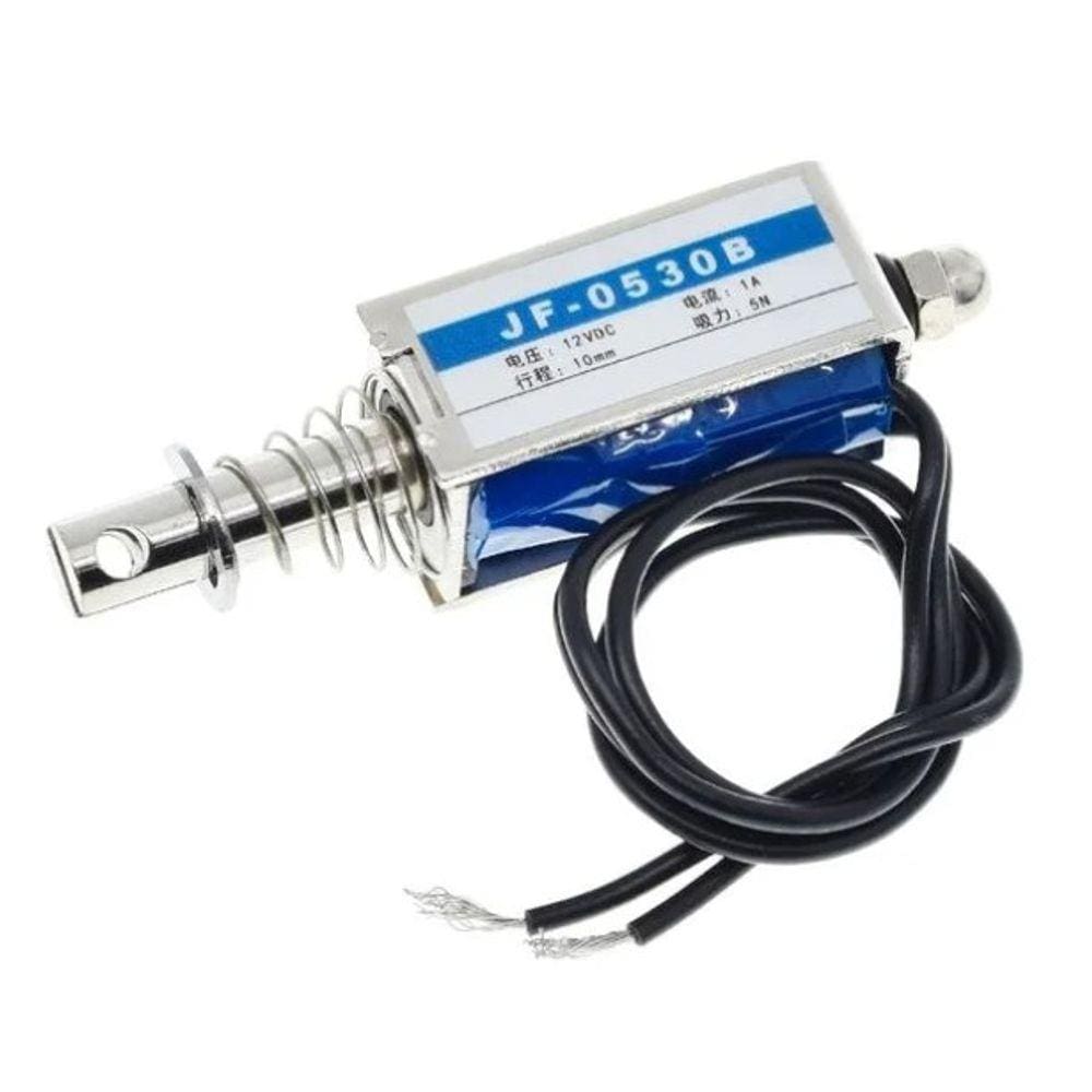 Mini Atuador Solenoide Jf-0530B - 12 Volts