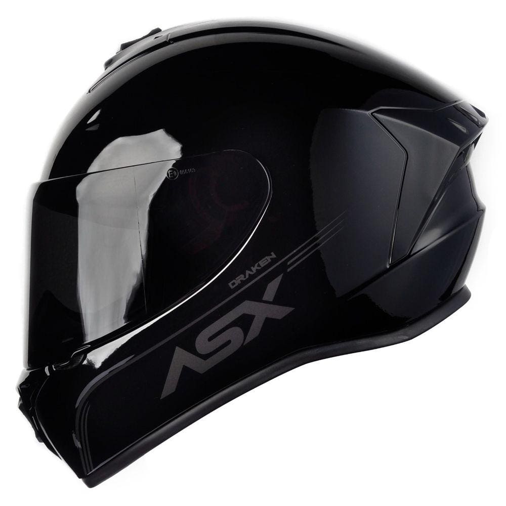 Capacete Asx Moto Preto Brilho Masculino Feminino Esportivo