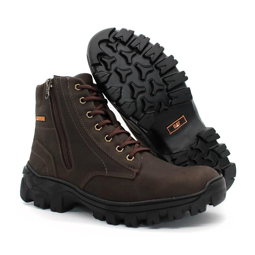 Coturno Militar Masculino para Trilha de Couro Conforto e Resistência em Suas Aventuras CAT-2240-02