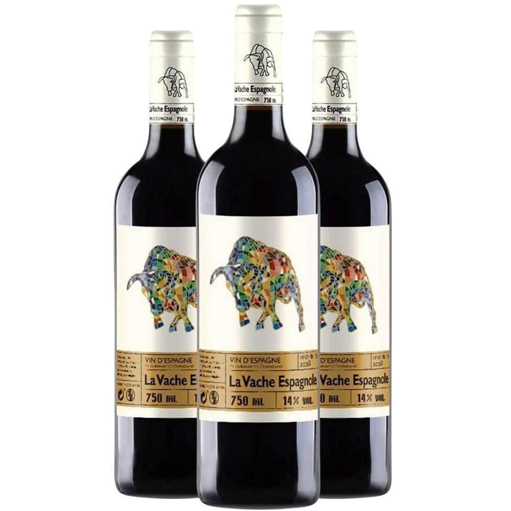 Vinho Tinto La Vache Espagnole Tempranillo 750Ml (3 Und)