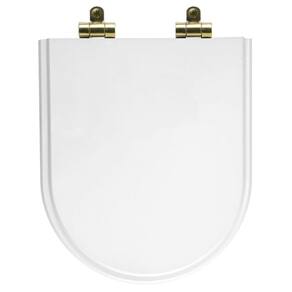 Assento Sanitário Carrara Branco Deca c/Ferragem Dourada
