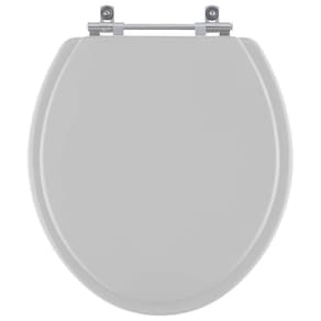 Assento Sanitário Poliester Classica Cinza Prata Celite