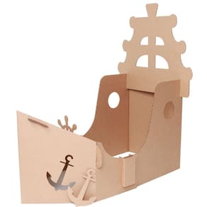 Kit Navio Casinha Para Brincar - Papelão - 202701