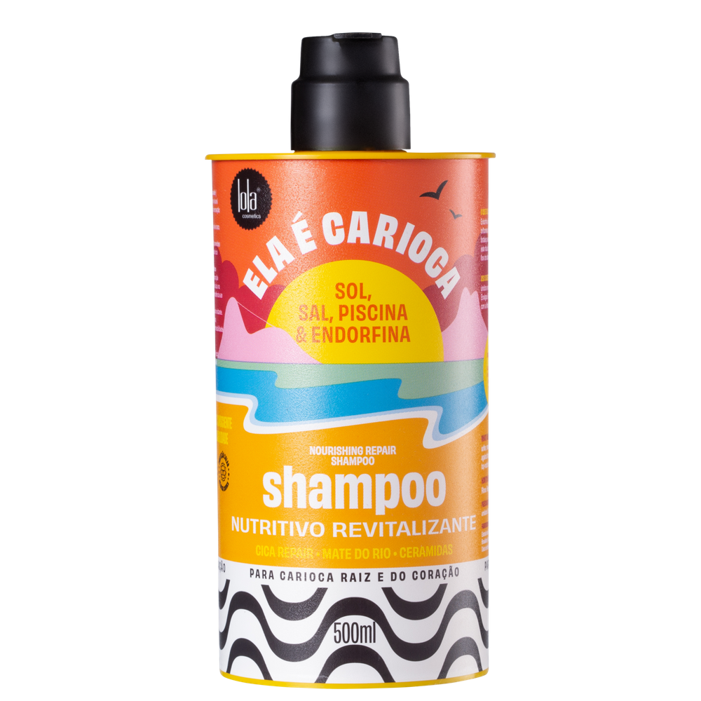 Lola Cosmetics Ela é Carioca Sol, Sal, Piscina & Endorfina – Shampoo Nutritivo 500ml