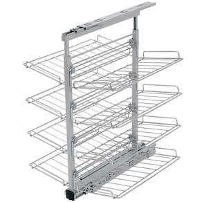 Sapateira Deslizante com 8 Prateleiras 44x22cm e Corrediças Masutti Copat em Aço Carbono
