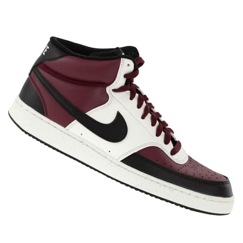 Tênis Nike Court Vision Mid Vinho e Branco - Unissex