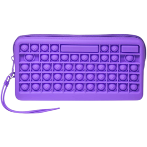 Estojo / Necessaire de silicone Poosh pop it TC Roxo DAC