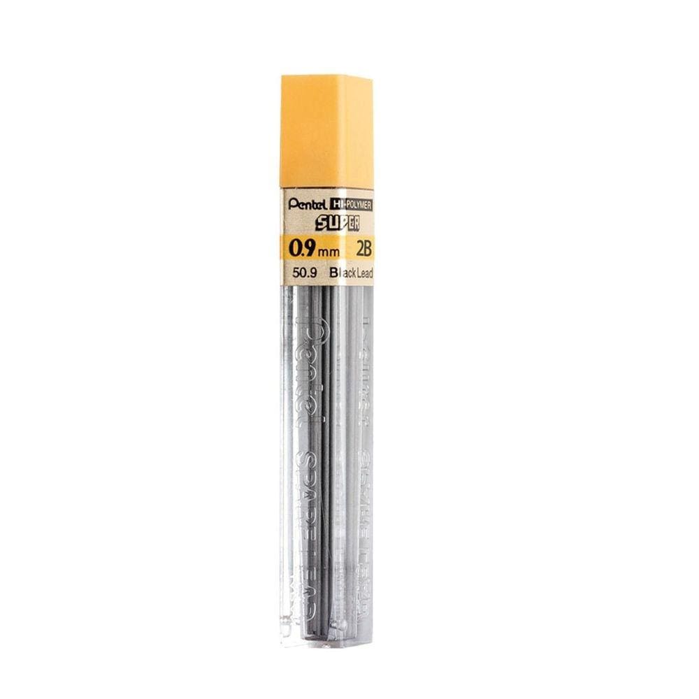 Minas de Grafite Profissional Pentel 0.9mm HB/2B Hi Pollymer® Super (Avulso)