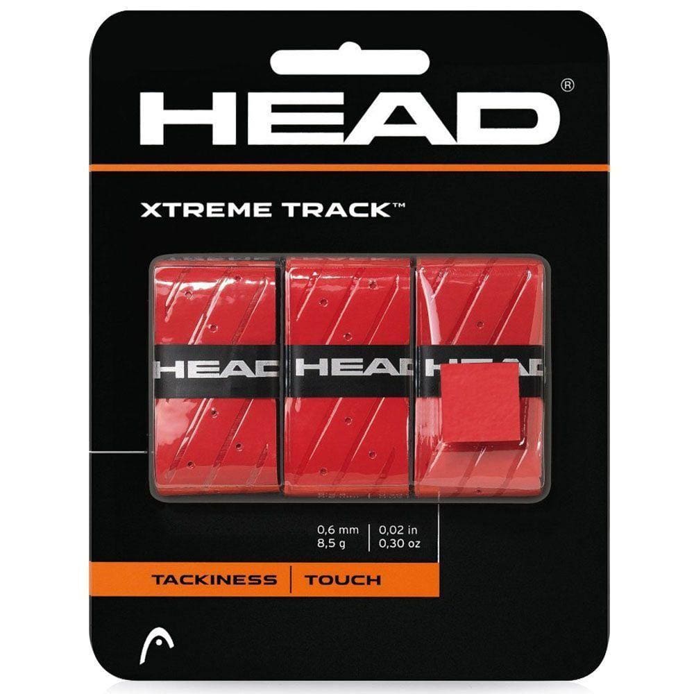 Overgrip Head Xtreme Track Com 03 Unidades Cor Vermelho