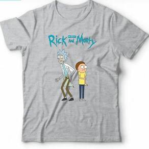 Quadro Breacking Bad Rick And Morty Desenho Com Moldura G04 no