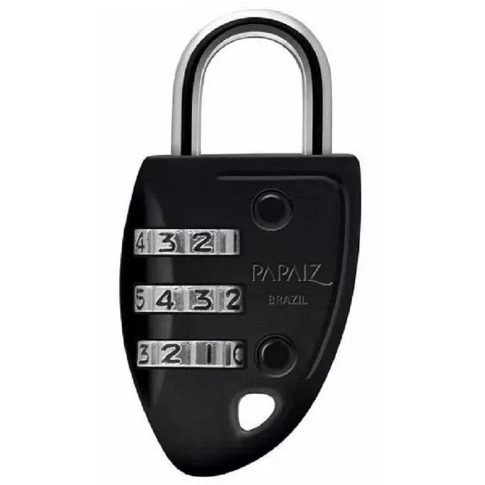 Cadeado Segredo CS23 30MM Preto Papaiz