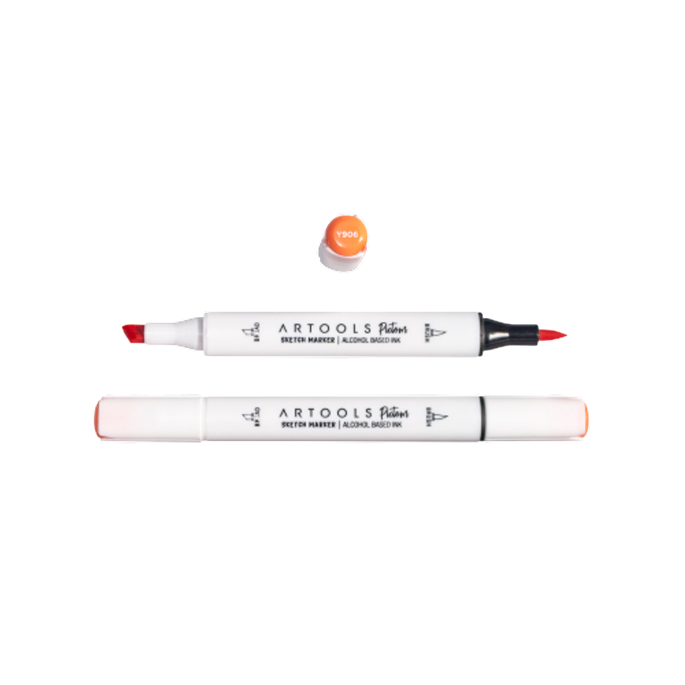 Caneta Marcador Pictom 1 unidade Amarelo Rouge Y906 Artools