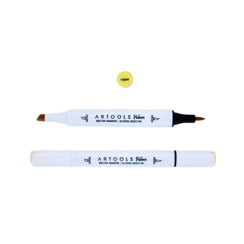 Caneta Marcador Pictom 1 unidade Amarelo Pastel Y204 Artools