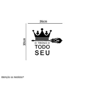 Adesivo Para Vaso Sanitário O Trono É Todo Seu