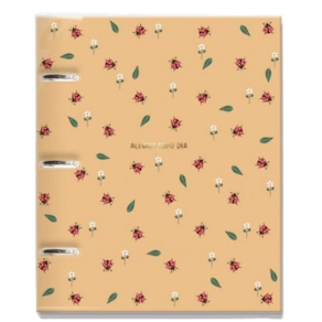 Caderno Argolado + 12 divisórias + 80fls Joaninha Fina Ideia