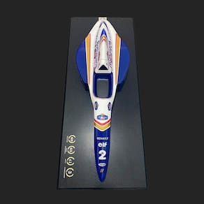 Quadro 3d 120x50 Carro F1 Fw16 Wllms 1994 Branca azul