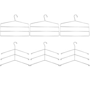 3 Cabides Triplos Para Camisas 3 Cabides Triplos Para Calças