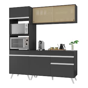 Armário De Cozinha Compacta 182cm Multimóveis V3695 Branco