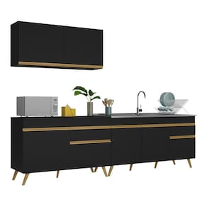 Armário De Cozinha Compacta 270cm Multimóveis V2076/dourado