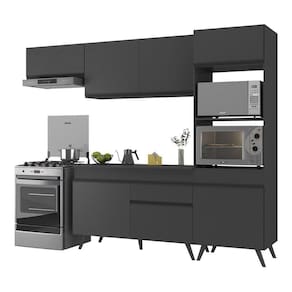 Armário De Cozinha Compacta 252cm Multimóveis V3690