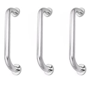 Alça De Apoio Kit3Uni Barra Inox Acessibilidade Banheiro
