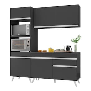 Armário De Cozinha Compacta 182cm Multimóveis V3694 Branco