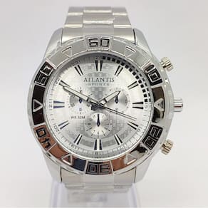 Relógio Atlantis G3243 Prateado Resistente A Água