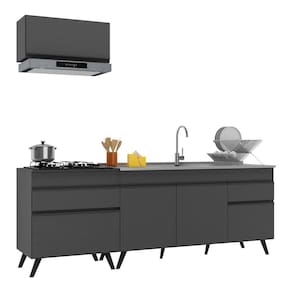 Armário De Cozinha Compacta 220cm Multimóveis V2074
