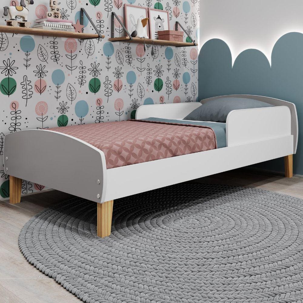 Cama infantil com protecao lateral montessoriana | Casas Bahia
