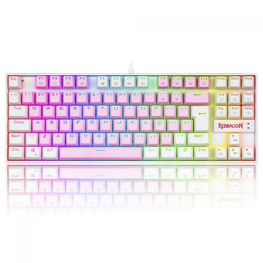 Teclado Mecanico Gamer Kumara Rgb Switch Brown Redragon