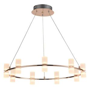Pendente 62cmx10.5cm 18x2w 3000k 2880lm Candel French JJ001 Bella Iluminação Dourado/Branco