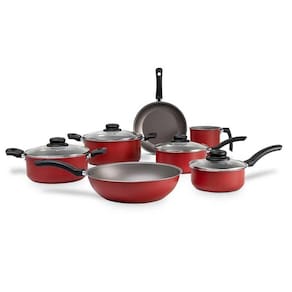 Conjunto De Panelas 7 Peças Ruby Brinox Vermelho