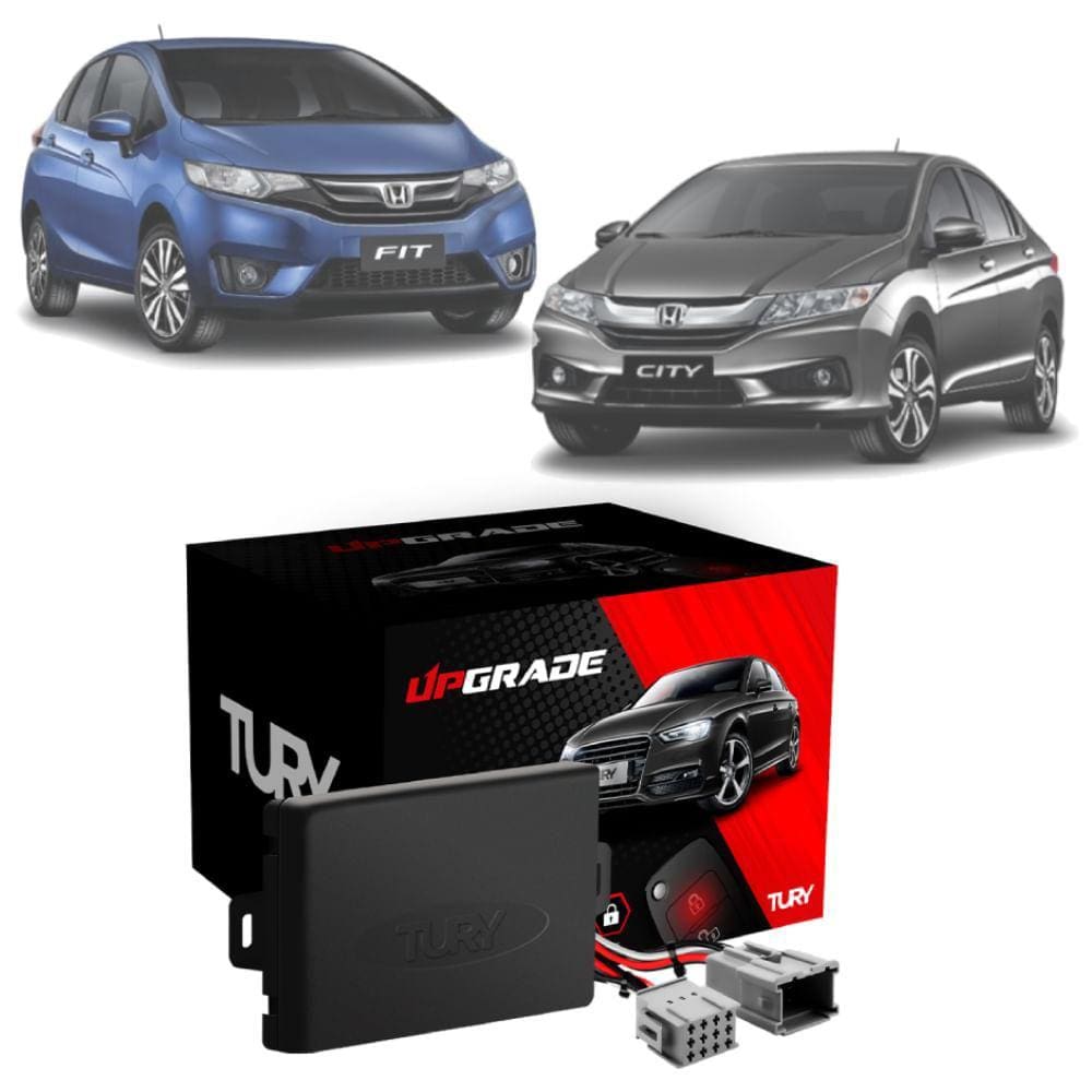 Módulo Vidro 4 Portas Tury Honda City/ Fit 2009 até 2014