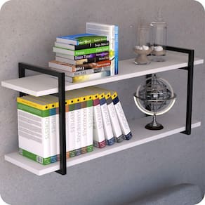 Prateleira Estilo Industrial Para Sala Parede GND PB 80cm
