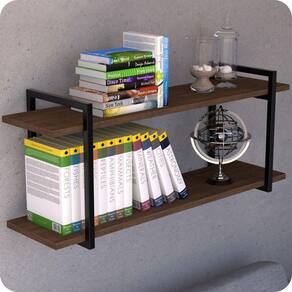 Prateleira Estilo Industrial Para Sala Parede GND PM 100cm